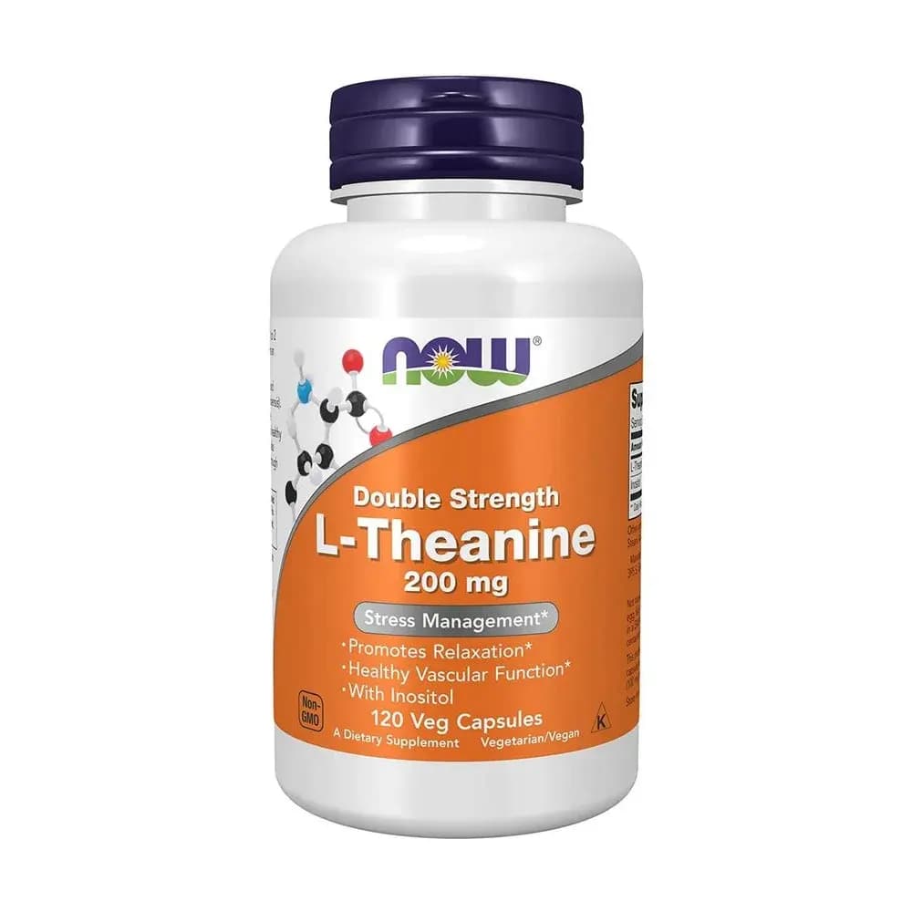 NOW Foods L-Theanine Double Strength 200 mg — Sleep